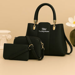 3 Pieces Ladies Handbag Elegant Design Premium Qualit